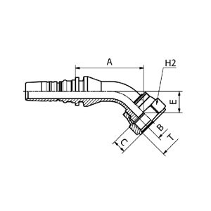 interlock-type-sae-standard-connections-45-orfs-female-swept-elbow-sae-j516-iso-12151-1crimped-back-nut